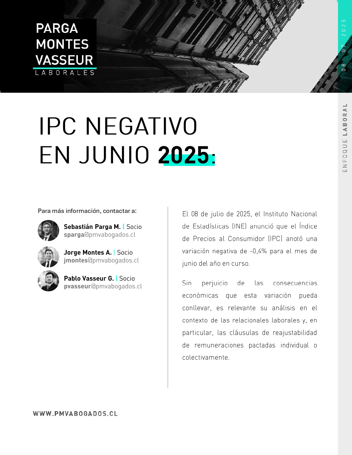 IPC negativo en junio 2025