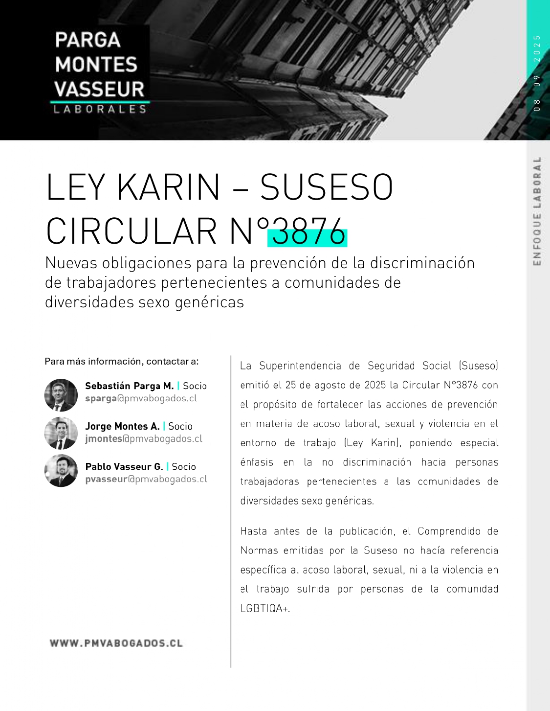 Ley Karin – SUSESO Circular N°3876