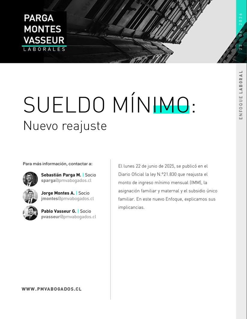 Sueldo mínimo: nuevo reajuste